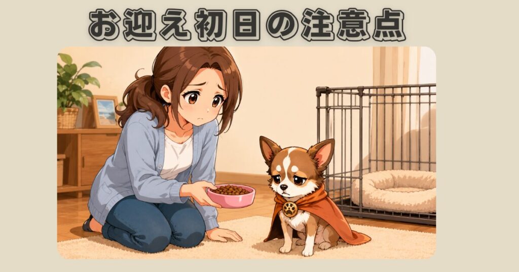 お迎え初日の注意点
