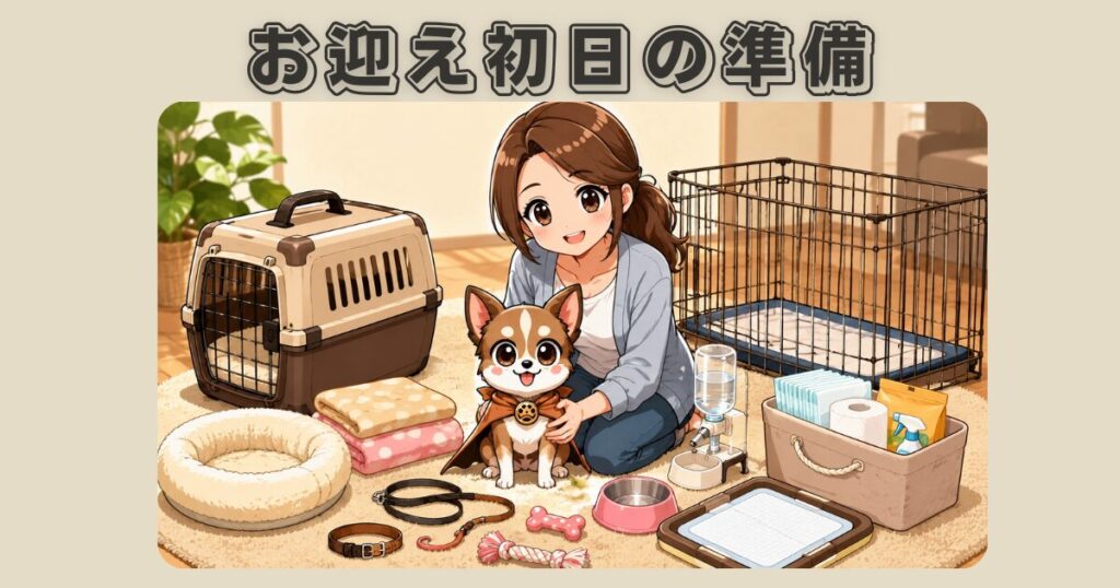 保護犬のお迎え初日に必要なものと準備
