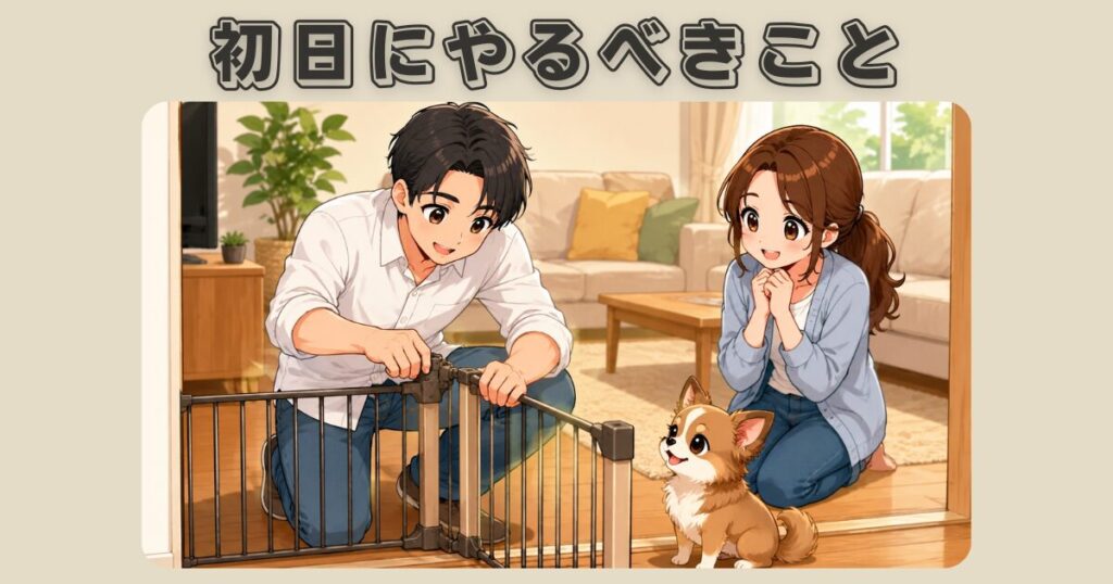 お迎え初日にやるべきこと