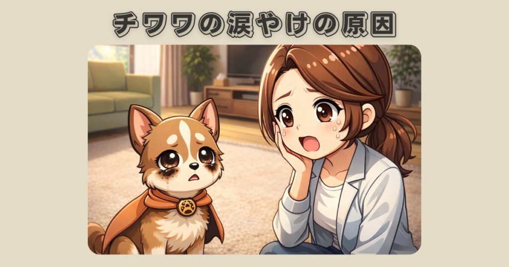 チワワの目の下が黒い原因と涙やけの正体をわかりやすく解説