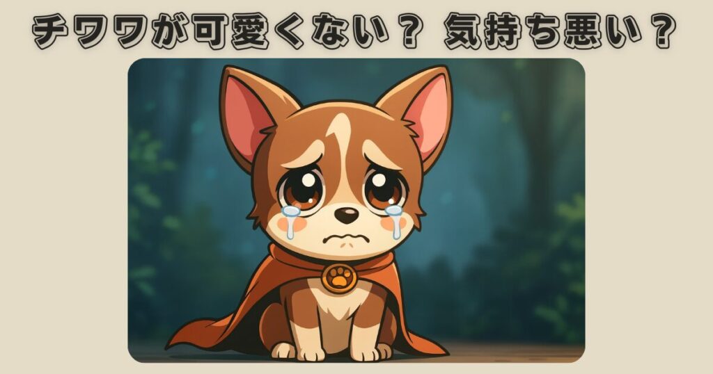 チワワ気持ち悪い、可愛くないと思われる理由