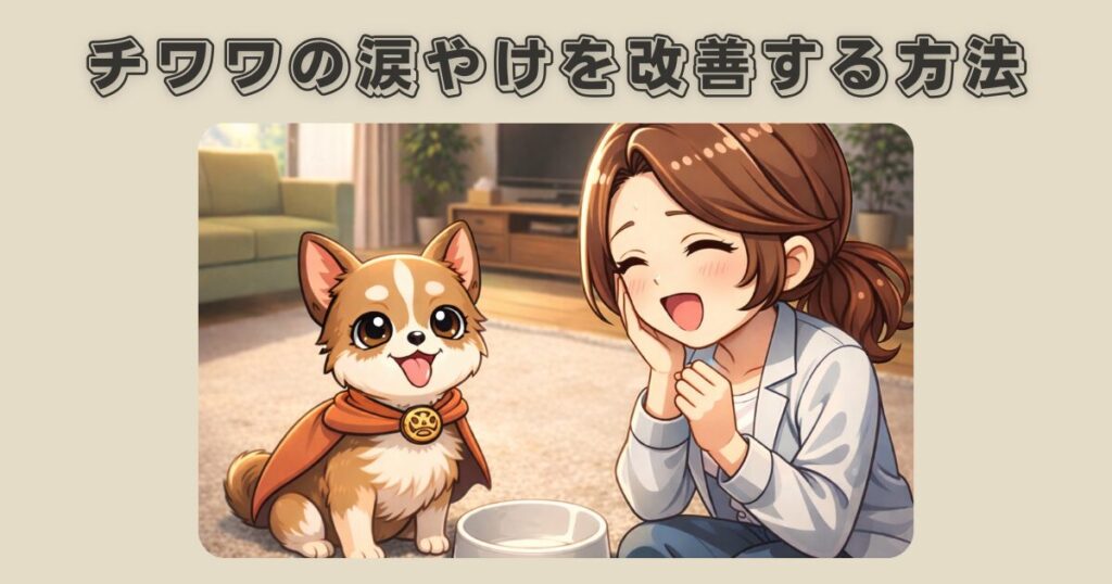チワワの涙やけを改善する方法とフードとの関係