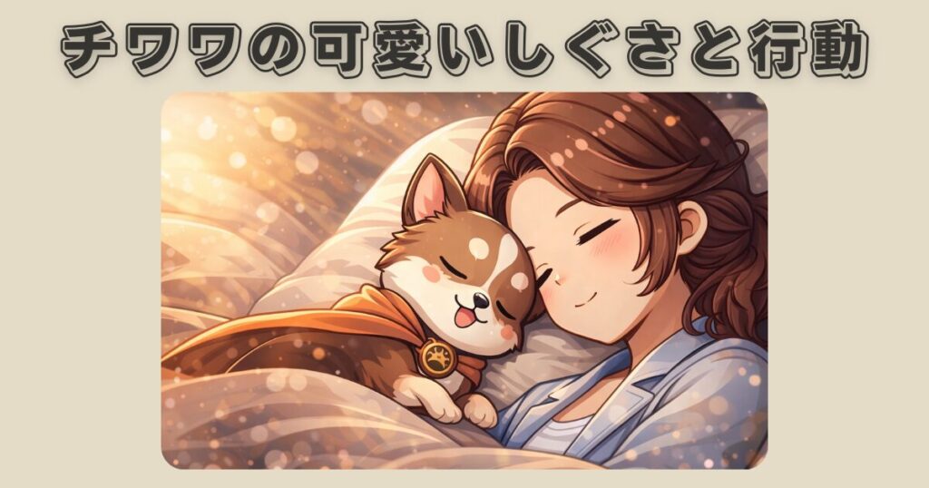 チワワの可愛いしぐさと行動が伝わる日常のワンシーン