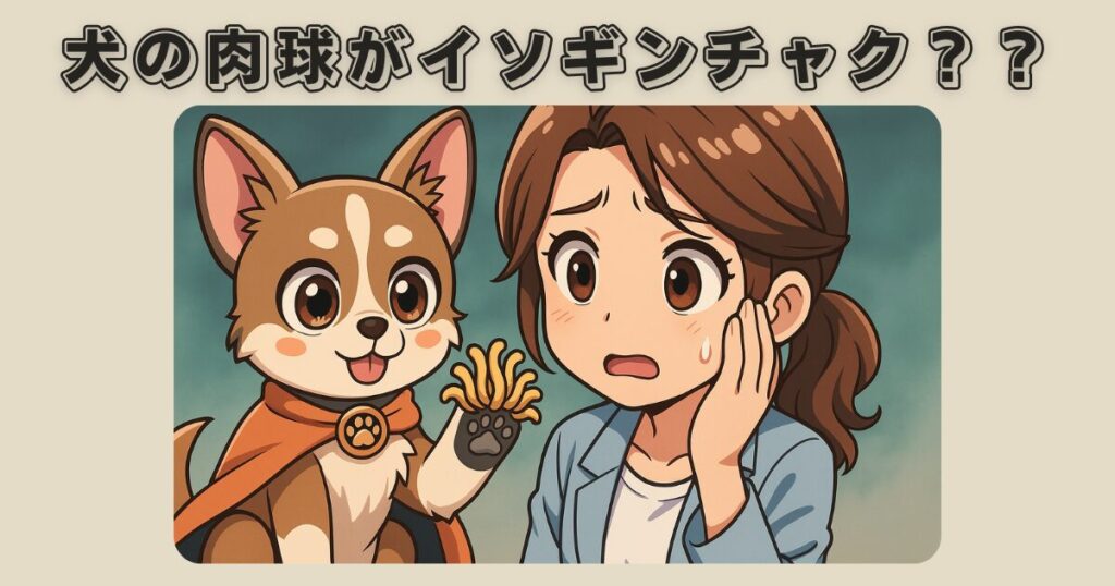 犬の肉球がイソギンチャクみたいになるのはなぜ？原因と見分け方