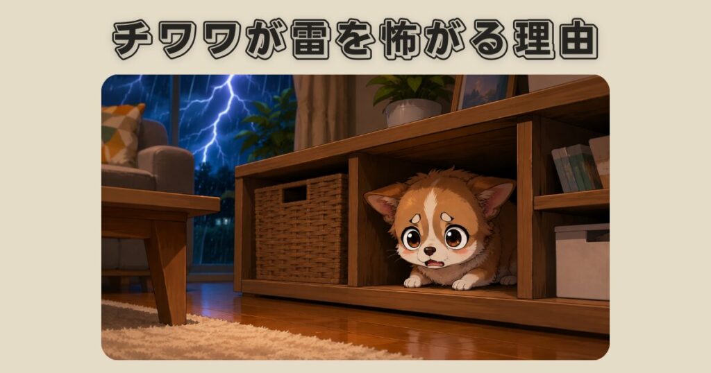 チワワが雷を怖がる理由をわかりやすく解説