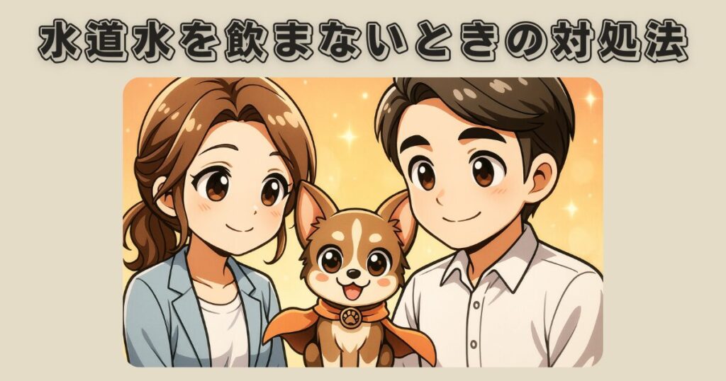 犬が水道水を飲まない時の対処法とシニア犬ラテまるの実体験