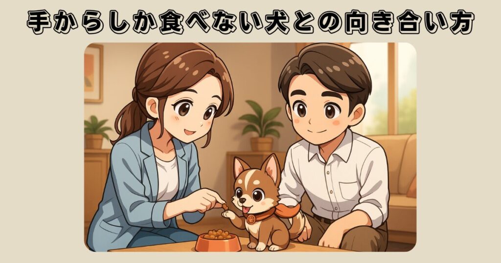 手からしか食べない犬との向き合い方