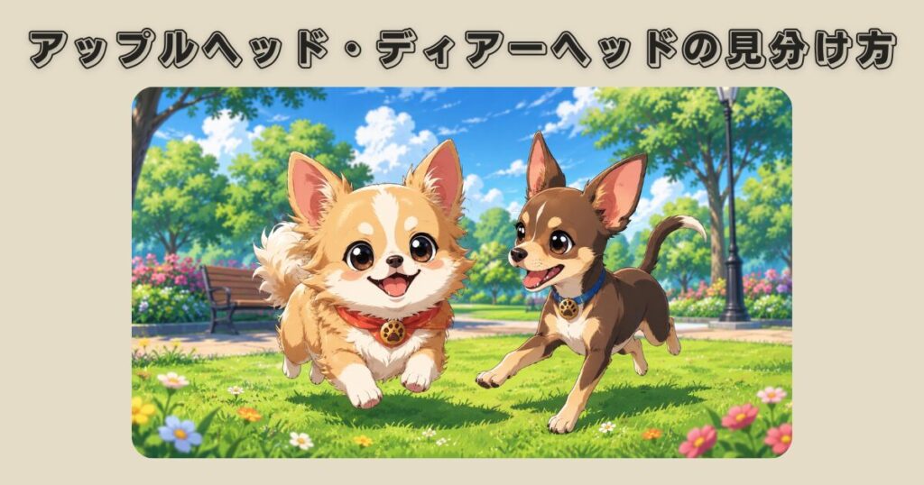 アップルヘッドとディアーヘッドの見分け方