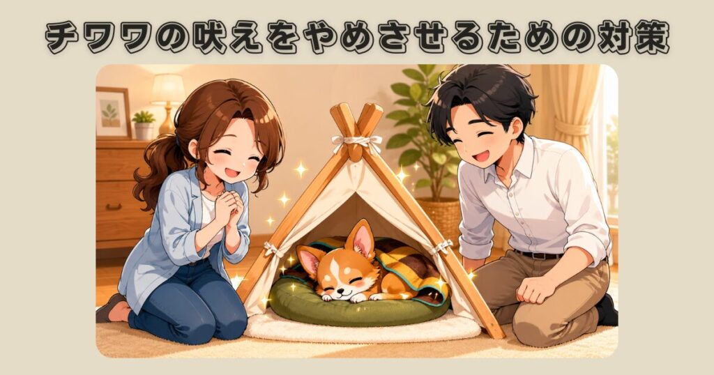 チワワの吠えをやめさせるための対策