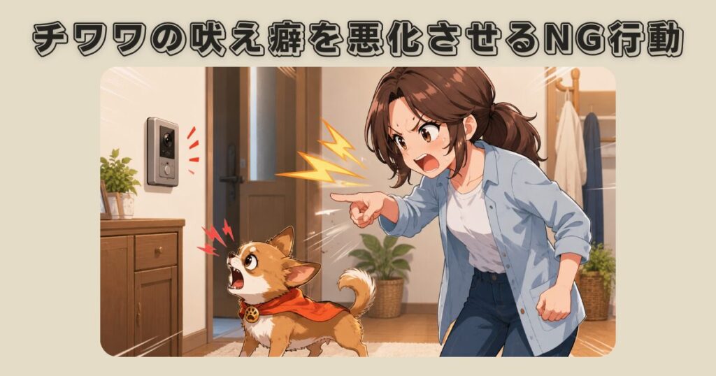 チワワの吠え癖を悪化させるNG行動
