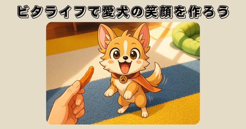 今すぐお試し!VitaLifeのおやつで愛犬の笑顔を作ろう