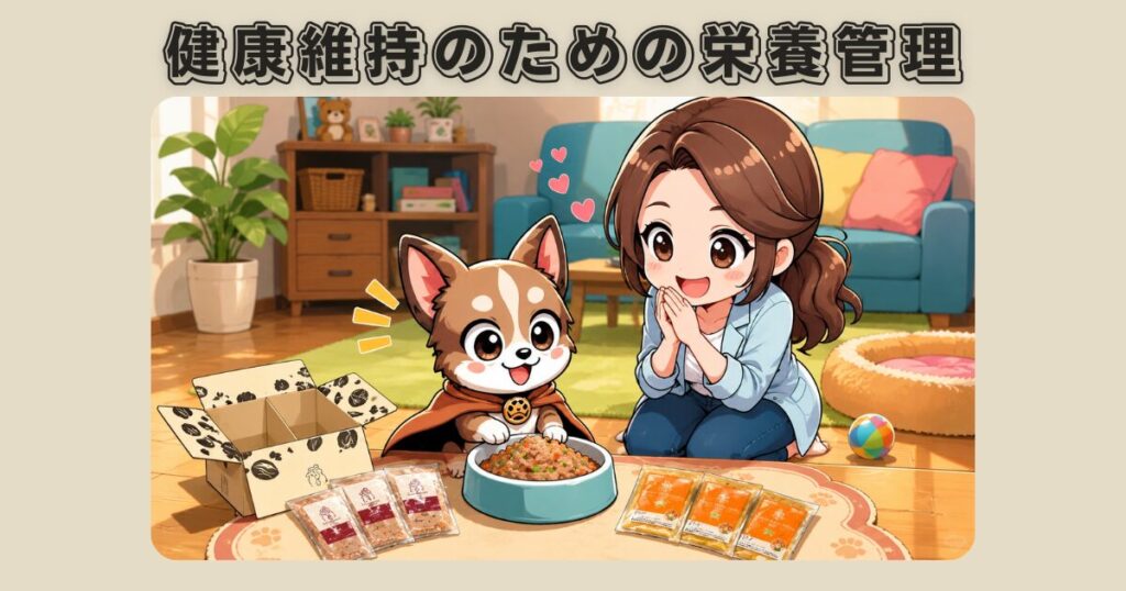歯がない元繁殖引退犬の保護犬チワワのラテまるが、ココグルメとペトコトフーズを食べようとしている様子