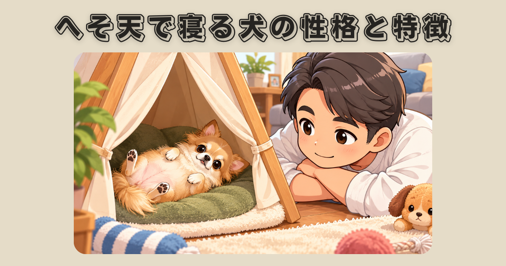 へそ天で寝る犬の性格と特徴
