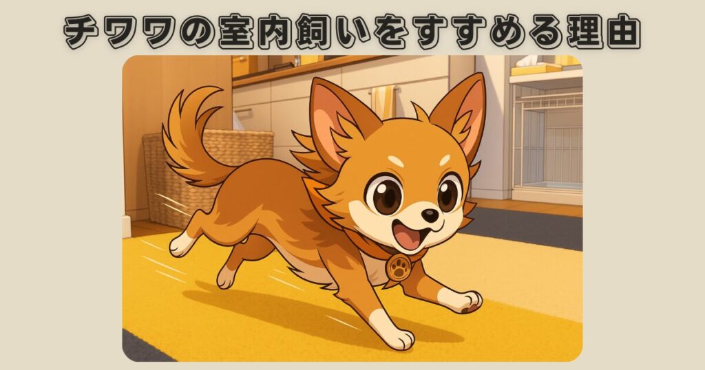 チワワの室内飼いをすすめる理由