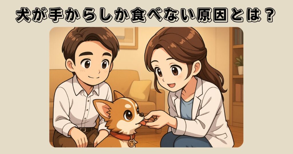 犬がご飯を手からしか食べない原因とは?