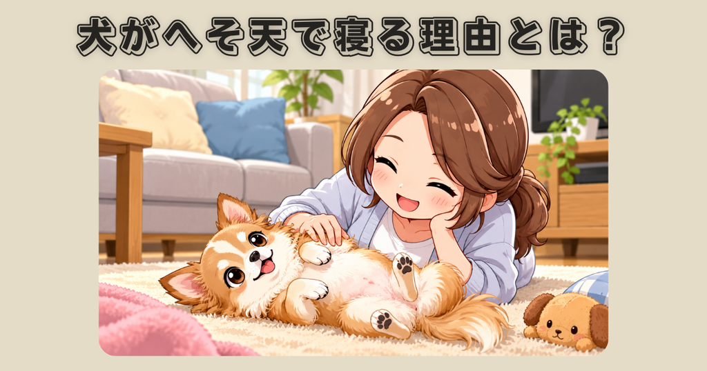 犬がへそ天で寝る理由とは？
